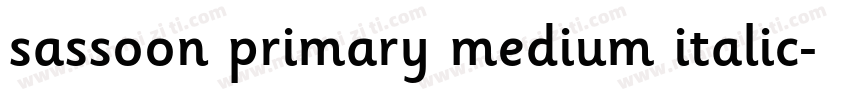 sassoon primary medium italic字体转换